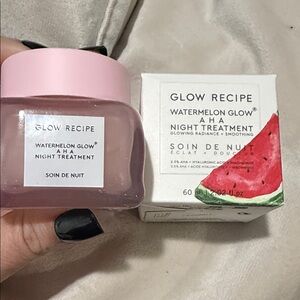 Glow Recipe Watermelon Glow AHA Night Treatment with Pink Lid